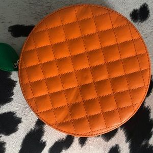 Orange shaped makeup bag